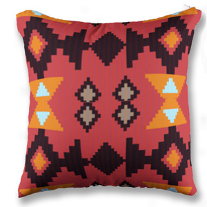 Bantal Motif Batik merah