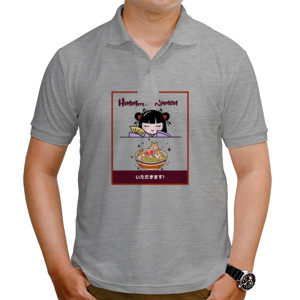 Kaos Polo Kaos Tema Doodle Kawaii Mie Ramen Dan Anime Jepang