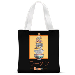 Tas Tote Fullprint Simple Art - Ramen Anatomy bag