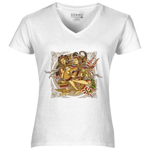 Kaos melody wayang 3 yellow
