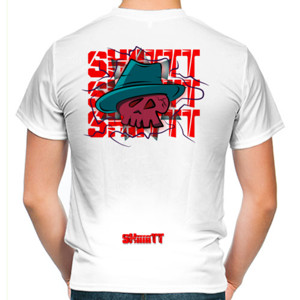 Kaos Kaos Pria RedMango Premium - Typography Tengkorak