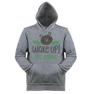 Jaket Hoodie KAOS DESIGN WAKE UP IT'S SPRING