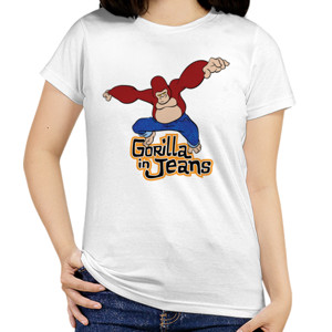 Kaos Gorilla in Jeans Tee 02