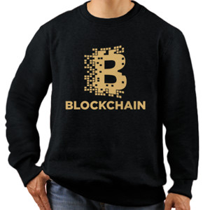 Jaket Sweater Distro Blockchain Gold