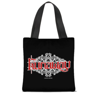 Tas Tote Fullprint Tote Bag Blackletter " Runaway "