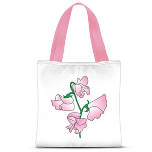 Tas Tote Fullprint Bunga Kacang Manis