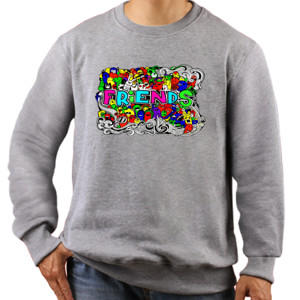 Jaket Sweater Friends - Doddle Monster