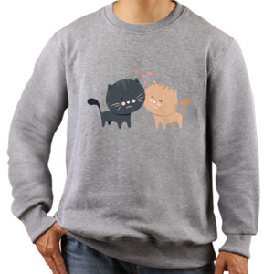Jaket Sweater Love Cat