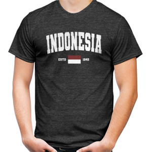 Kaos Indonesia (vintage - grunge) - Pria