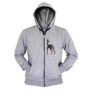 Hoodie Zipper Kaos Gambar Anjing 320