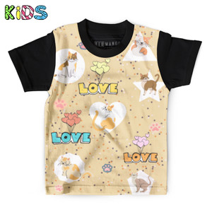 Kaos Anak Full-Print Love