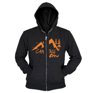 Hoodie Zipper Kaos Camping Kru