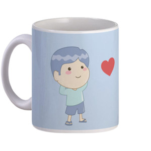 Mug Karakter Cowok Lucu dan Imut