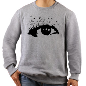 Jaket Sweater Love Eye