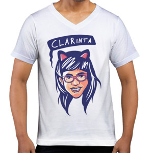 Kaos  clarinta red mango