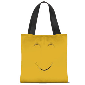 Tas Tote Fullprint Smile Yellow