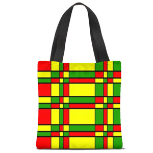Tas Tote Fullprint Kotak Warna