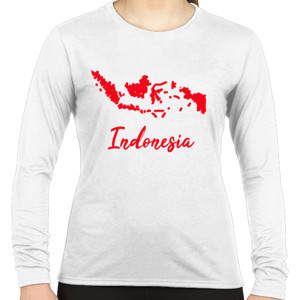 Kaos Peta Indonesia dalam Coretan Merah