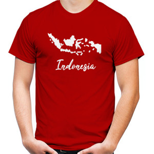 Kaos Peta Indonesia dalam Coretan Putih