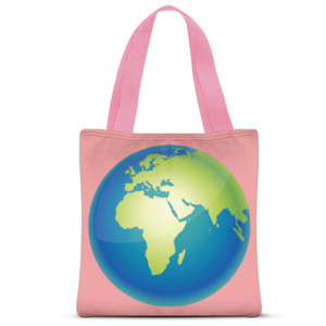 Tas Tote Fullprint Globe
