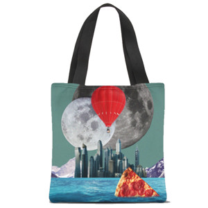 Tas Tote Fullprint Pizza on Floating City