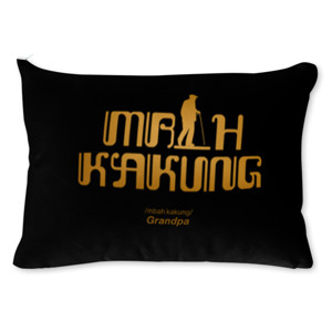 Bantal Javanese themed sofa rectangle pillow“Mbah kakung”