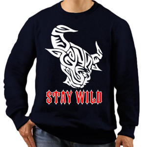 Jaket Sweater STAY WILD BULL