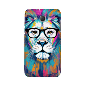 Lukisan Singa Hipster/Hipster Lion Painting Casing HP