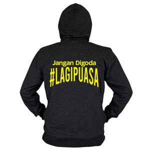 Hoodie Zipper Jangan Diganggu Lagi Puasa