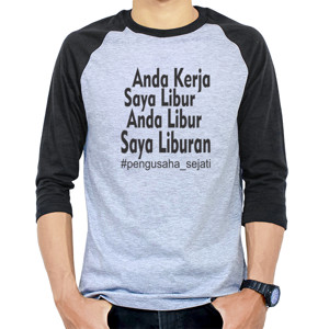 Kaos Raglan RAGALN PENGUSAHA SEJATI