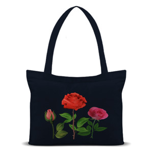 Tas Tote Roses Tote Bag Canvas Landscape Design