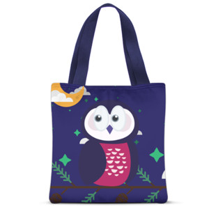 Tas Tote Fullprint Curiosity Owl..