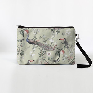 Dompet Peacocks  & Toucans Sage