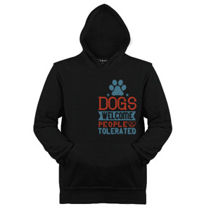 Jaket Hoodie Dogs Welcome People Tolerated