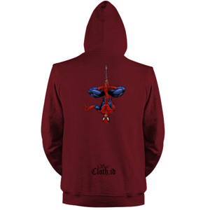 Jaket Hoodie Spidey Hanging