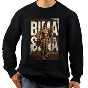 Jaket Sweater Kaos Bima Sena Long Sleeve Black