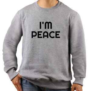 Jaket Sweater KAOS PLESETAN I'M PEACE