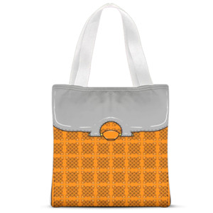 Tas Tote Fullprint Orange pattern style