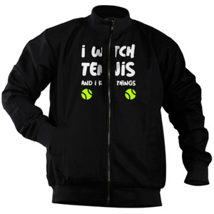 Jaket Bomber I Watch Tennis