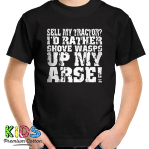 Kaos Sell My Tractor Mens Funny Farming T-Shirt
