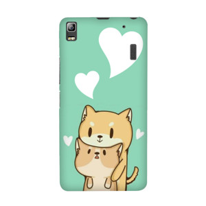 Lovely dogs green Casing HP