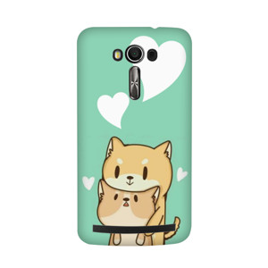 Lovely dogs green Casing HP