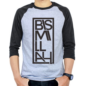 Kaos Raglan Bismillah