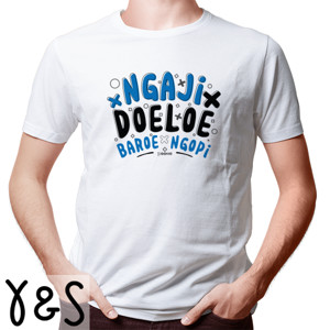 Kaos Poome Ngaji Doeloe Baroe Ngopi