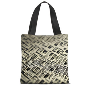 Tas Tote Fullprint Maze abstrak