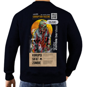 Jaket Sweater Gen-zo X Lirik lagu Zombie