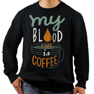 Jaket Sweater MY BLOOD TYPE IS COFFEE 2