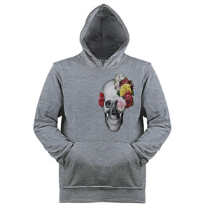 Jaket Hoodie flowery skeleton