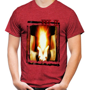 Kaos Pria TWO tone - RED mango