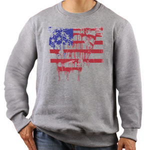 Jaket Sweater Bloody Flag USA
